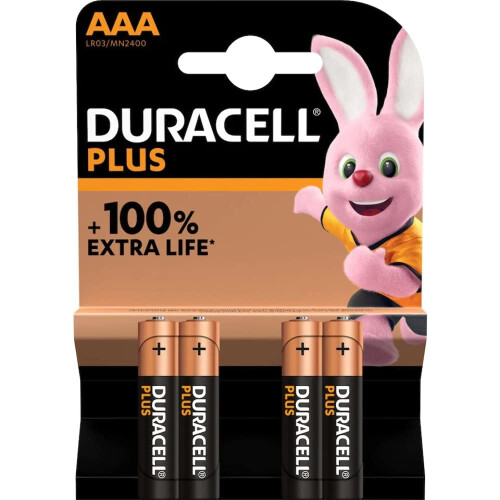 Duracell Duracell Plus Power AAA 4 pack