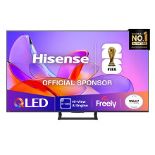 Hisense 55" 55A7QTUK QLED Smart AI TV - 4K Direct Lit Viewing, Quantum Dot Colour, Hi-View AI Engine, Built in Subwoofer, Dolby Vision, Dolby Atmos w