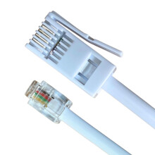 BT Phone Line Plug to RJ11 Crossover Telephone Cable,Telephone Cable Phone Cable for Landline ADSL Modem,White Extension Lead for Landline, Modem, Fa