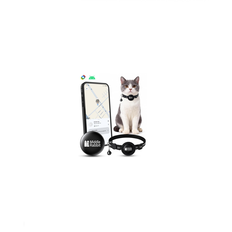Cat Tracker Collar For Android, Cat Tracker With Collar, Works With Google Find Hub, No Monthly Fee, Pet Tracker For Cats 5000836627193