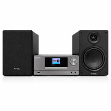 ROXEL All-in-One Hi-Fi System – CD Player, DAB+/FM Radio, BT 5.4, 100W Speakers, USB Playback, Optical TV Input, 3m Detachable Cables, Headphone Jac