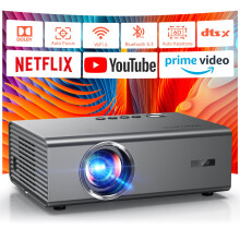 4K Smart Projector for Bedroom | 1500 ANSI, Compatible with Netflix & Dobly Audio | KOGATA AI Auto Focus, 6D Keystone, 100%–50% Zoom, WiFi 6