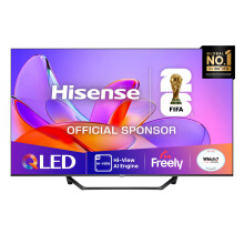 Hisense 43" 43A7QTUK QLED Smart AI TV - 4K Direct Lit Viewing, Quantum Dot Colour, Hi-View AI Engine, Dolby Vision, Dolby Atmos with with Freely, Dis