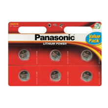 Panasonic Specialist Lithium Coin Batteries CR2016 x 12