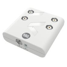 SLx TV Signal Booster Aerial Amplifier, Integrated 4G and 5G Filter, 4 Output, 4 Way Compact Amplifier Booster Box for TV, Antenna, Satellite, Digita