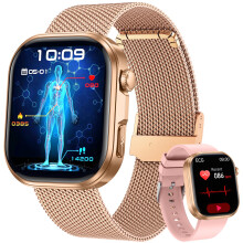 ECG HRV Smart Watch Women Fitness Tracker - 1.88" TFT Screen Smartwatch with Bluetooth Call Sleep Monitor Heart Rate Blood Pressure SpO2 130+Sports M