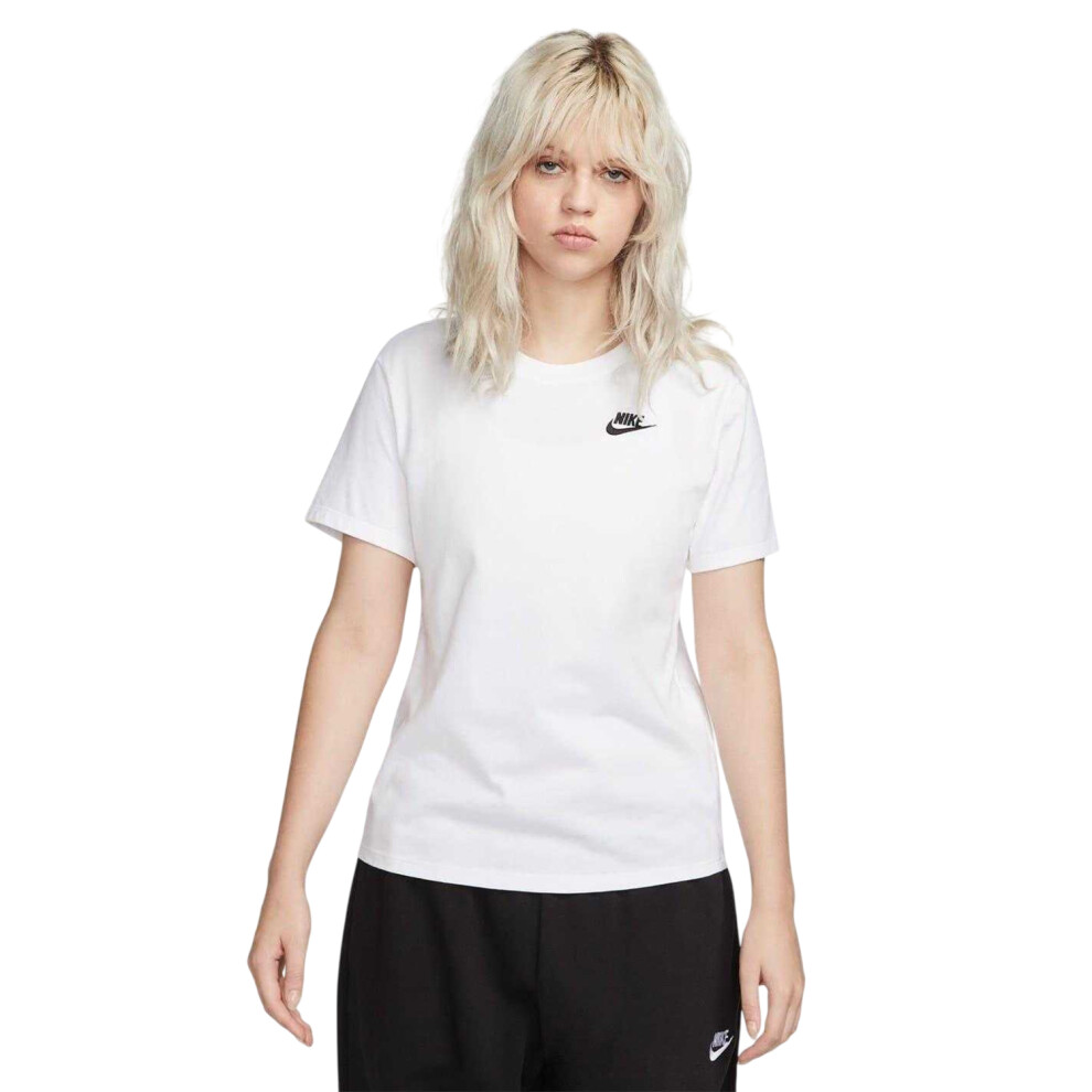 Nike (8 Uk, ) Womens/Ladies Club T-Shirt White