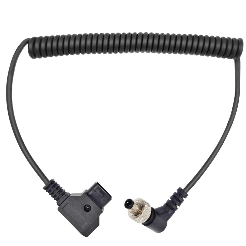 D-Tap To Dc 5.5 2.1Mm 12V Coiled Power Cable Compatible With Canon C70, Atomos Shogun Ninja, Smallhd Indie 7, Blackmagic Video Assist, Kipro, Right A 5000279536359