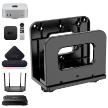 sciuU Universal Adjustable Wall Mount Bracket for WiFi Router, TV Box & Mini PC - VESA Mount Holder for Mac Mini, Media Players, Modems - Space-Savin