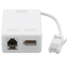 ADSL Filter Microfilter for Broadband/Phone, BT Plug to ADSL RJ11 Broadband Internet Microfilter Splitter White Socket Splitter Lead for Sky TalkTalk