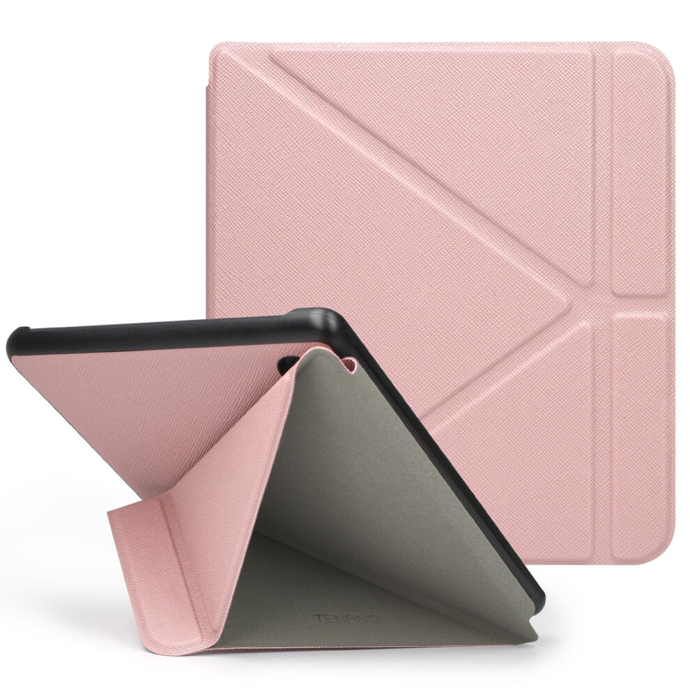 Rsaquar Case For Kobo Libra Colour (Model: N428, 2024 Release), Foldable Cover With Auto Sleep/Wake - Rose Gold 5005962144941