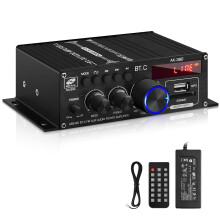Bluetooth Amplifier, AK-380 400W+400W 2 Channel HiFi amp Stereo Audio Amplifier Bluetooth 5.0 Amp Receiver, Wireless Amplifier Receiver wiim amp ultr