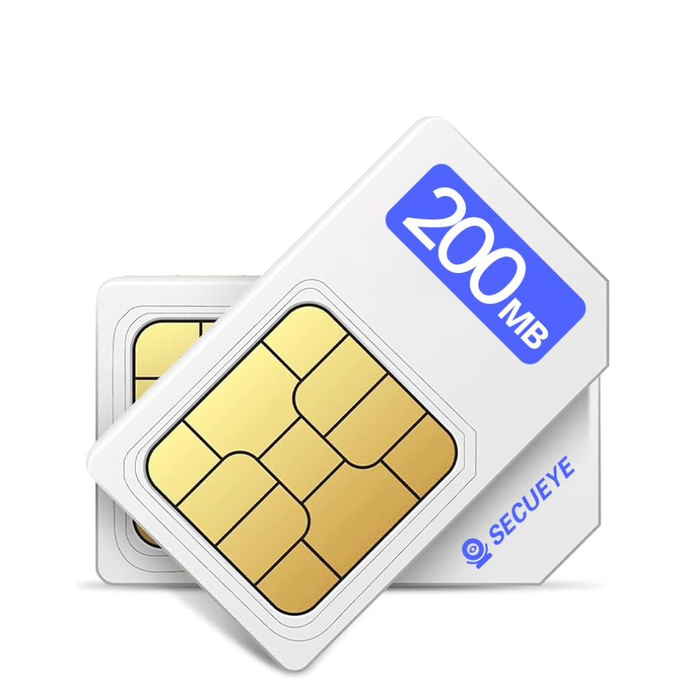 Secueye 4G Lte Sim Card - Data Only - Prepaid No Contract Nationwide Coverage For Security Cameras, Mobile Hotspots, Routers, Unlocked Iot Devices (2 5006709269514