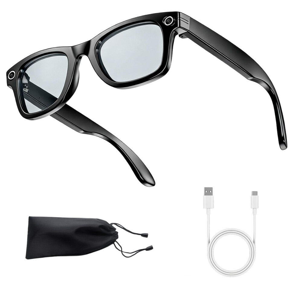Ai Smart Glasses With 4K Camera, Ai Assistant Video Recording Glasses With Audio, Hands-Free Calls, Bluetooth Real-Time Translation Camera With Noise 5000053989159