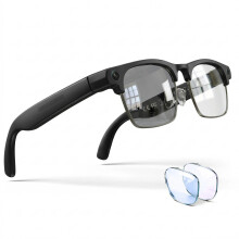 AI Smart Glasses with Camera, 8MP Camera Glasses for Life Vlog Travel Work, 4K Video Recording Glasses for Women Men, Real-Time Translation, Voice As