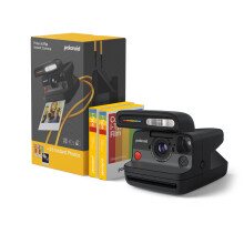 Polaroid FLIP Pack Instant Camera Black + Colour Film (16 Photos)