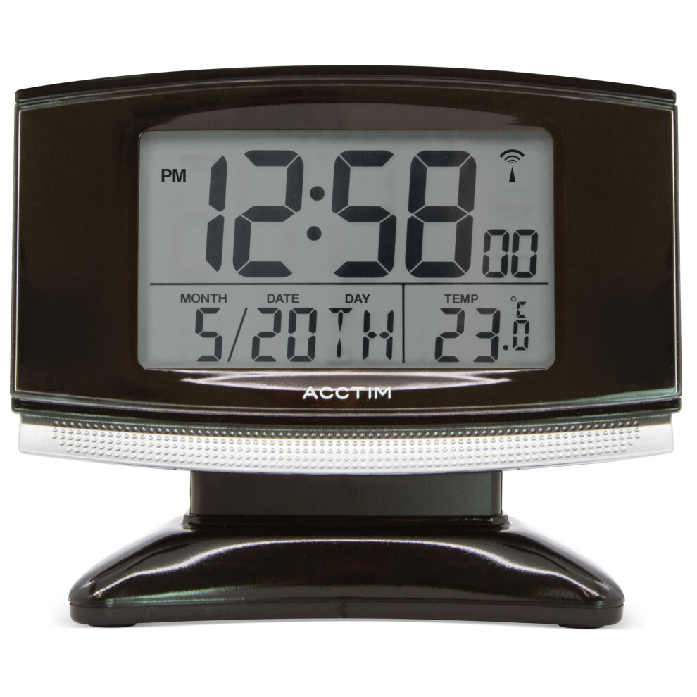 Acctim 71207 Acura Smartlite Radio Controlled Alarm Clock, Black 5004933324474