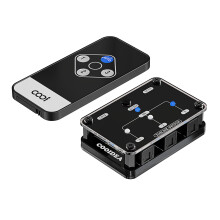 COOIDEA Upgraded SPDIF Toslink Automatic Switch Digital Optical Switcher 3x1 with Wireless Remote Control Supports 192k/24Bit PCM2.0 DTS Dolby-AC3 Co