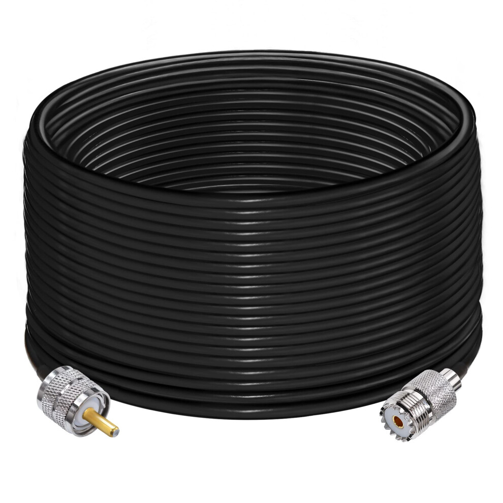 Tuolnk Cb Coax Cable Rg58 Coaxial Cable Pl259 Uhf Male To Female Extension Cable So239 Cable Low Loss 50 Ohm For Cb Radio Ham Radio 5008517832836