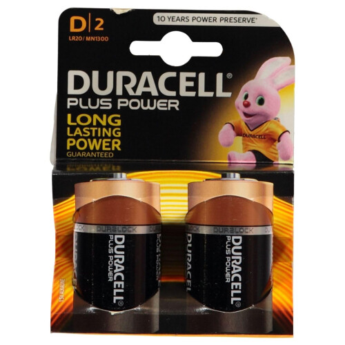 Duracell D PLUS POWER - DURACELL BATTER