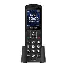 Maxcom MM34D 4G VoLTE Big Button Cordless Mobile Desk Phone for Home and Office use with SIM Card No Land Line Required Desktop Charger USB-C - Black