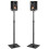 PEGZONE Height Adjustable Speaker Stands Pair, 33.4"-44.0", Black 1