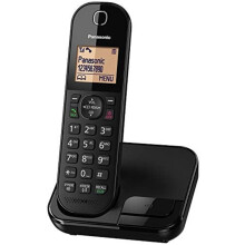 Panasonic KX-TGC41 Digital Cordless Phone with Nuisance Call Blocker, speakerphone and call waiting - Black