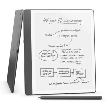 Certified Refurbished Amazon Kindle Scribe (16 GB) – Redesigned display with uniform borders. Now write directly on books and documents. Includes Pr