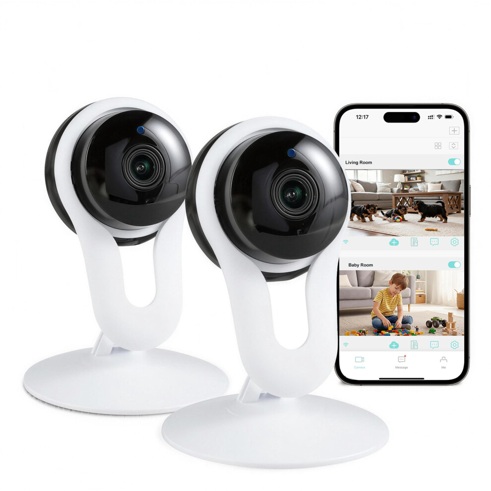 Woomo Indoor Camera For Pet & Baby Monitoring, 2K Clear View, Motion Alerts & Night Vision, 2-Way Audio, Easy Setup Home Security Cam, Alexa & Google 5006009994673