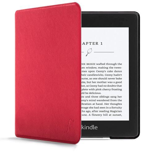 Forefront Cases Case for Amazon Kindle Paperwhite 6.8" (10th Generation - 2018 Model) - Red - Slim, Light & Protective, Smart Auto Sleep-Wake Functio