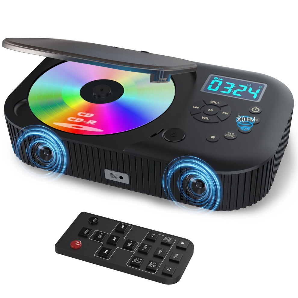Monodeal 2026 Cd Player Portable, Cd Players Bluetooth & Radio Fm With Speaker, Rechargeable Portable Cd Player With Fm Radio, Discman, Supports Aux/ 5009104237812