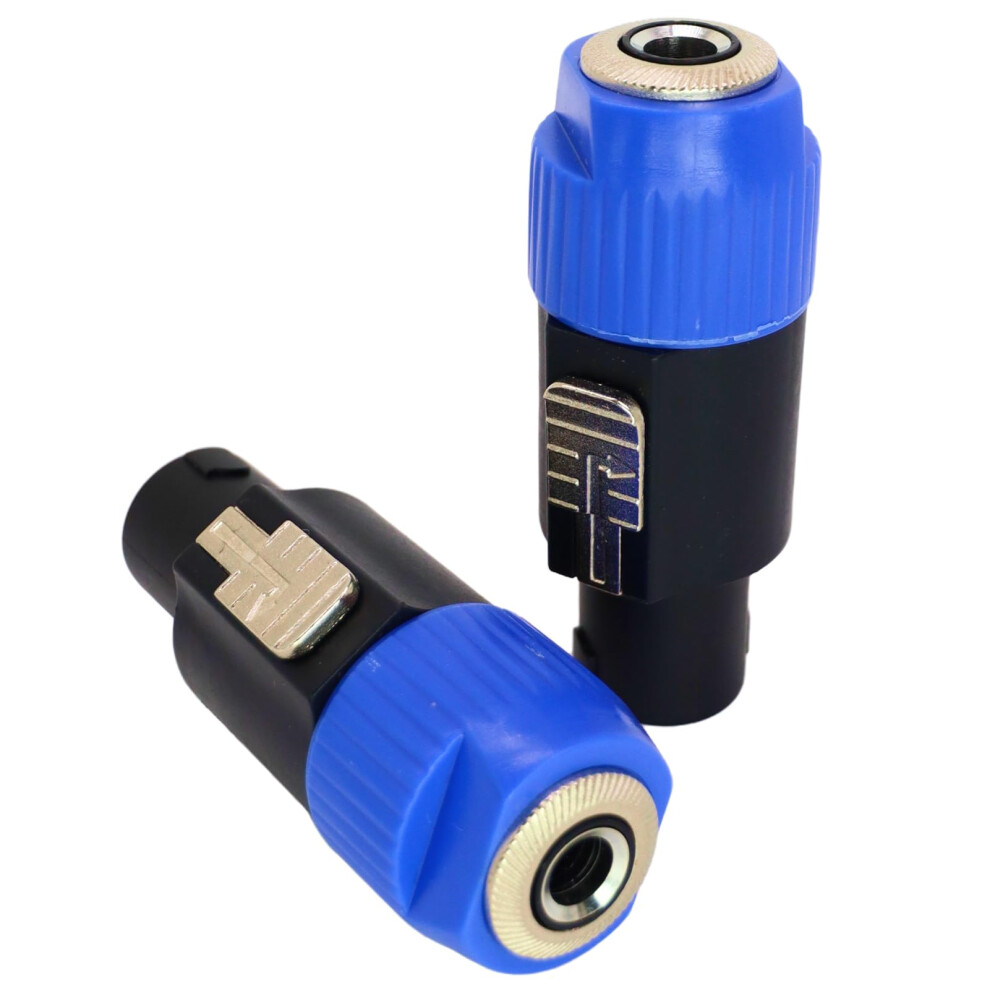 Vidsmow Speakon To 1/4 Inch Ts Adapter Cable (2-Pack), Nl4fc Male To 6.35Mm Mono Female Audio Converter For Connecting Amplifier, Mixer, Dj Gear To 4 5006194100729