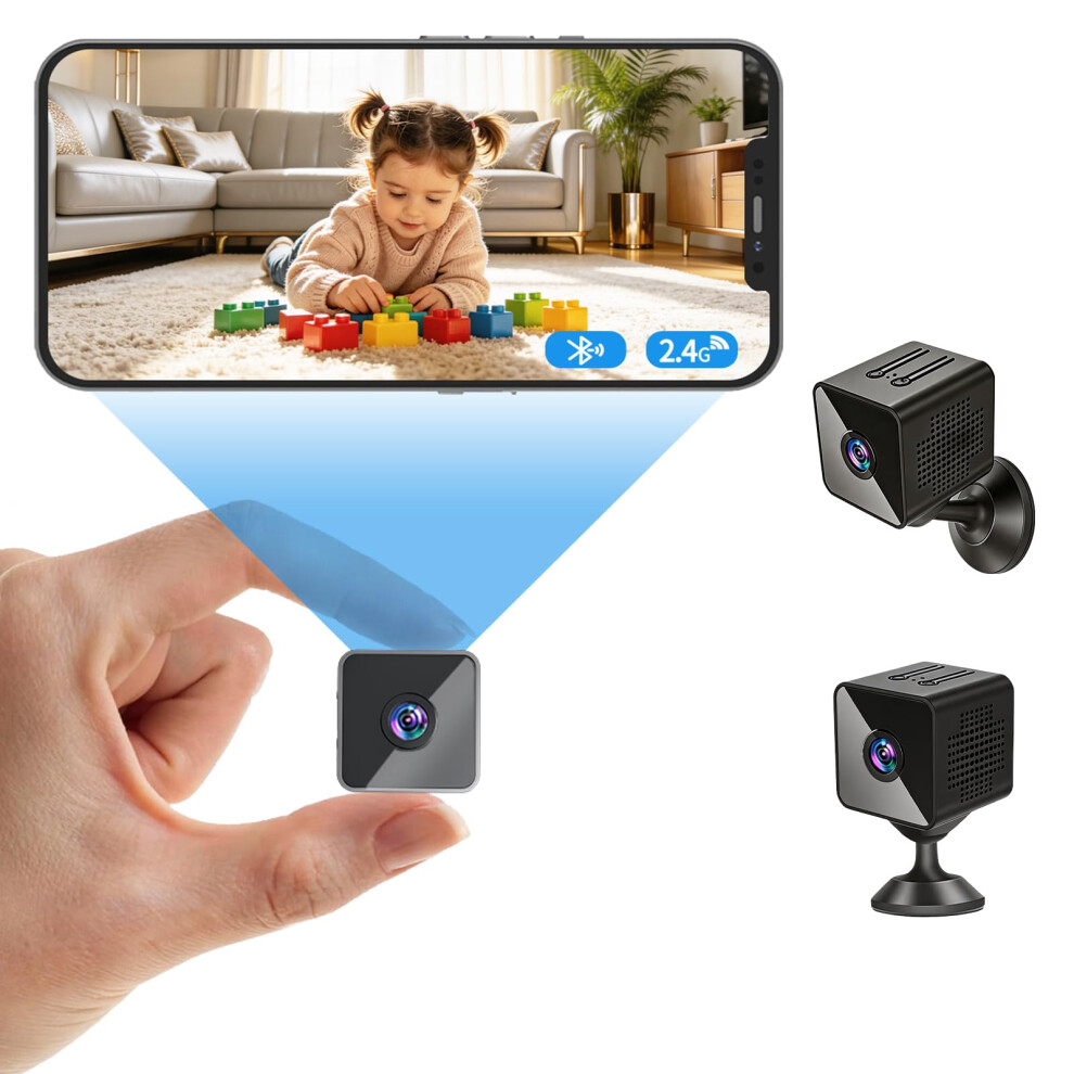 Utopyang Mini Spy Hidden Camera With 1080P, Night Vision, Ai Motion Detection, Audio,Intelligent Alarm, App Surveillance,150 Ultra Wide Angle Wirele 5008076390815