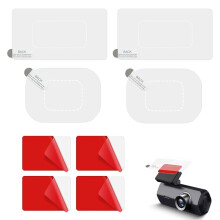 8Pcs Double-Sided Sticker Adhesive Pad, Durable Dash Cam Sticky Pads, No-Residue Car Windshield Electrostatic Film, for Windscreen Windshield Dash Ca