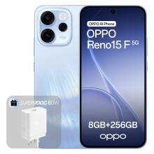 OPPO Reno15 F 5G Unlocked Smartphone, 8+256GB, 50MP FOV 100 Ultra-Wide Selfie Camera, 6.57" 120Hz Display, AI Portrait Glow, 6500mAh Battery, IP69,