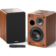 Saiyin Active Bookshelf Speakers, 40W X 2 Bluetooth 5.3 with 4 Inch Woofer, Turntable Speakers with Optical/AUX input/Subwoofer Line Out for PC and T
