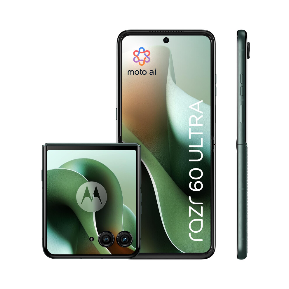 Motorola Razr 60 Ultra, Pantone Scarab, Moto Ai Flip Smartphone, Dual Display, 50Mp Triple Camera With Co2 Offset