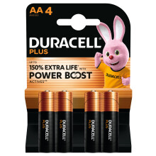 Duracell Plus Battery - AA (MN1500/LR6) Boost K4 4pcs