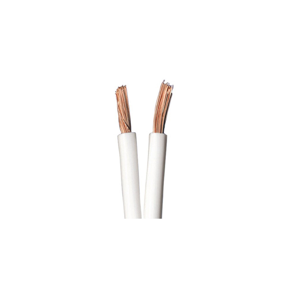 Qed Classic 79 Strand Oxygen Free Copper (Ofc) Profile Speaker Cable For Hi-Fi And Home Cinema Installations (10 Metres, White)