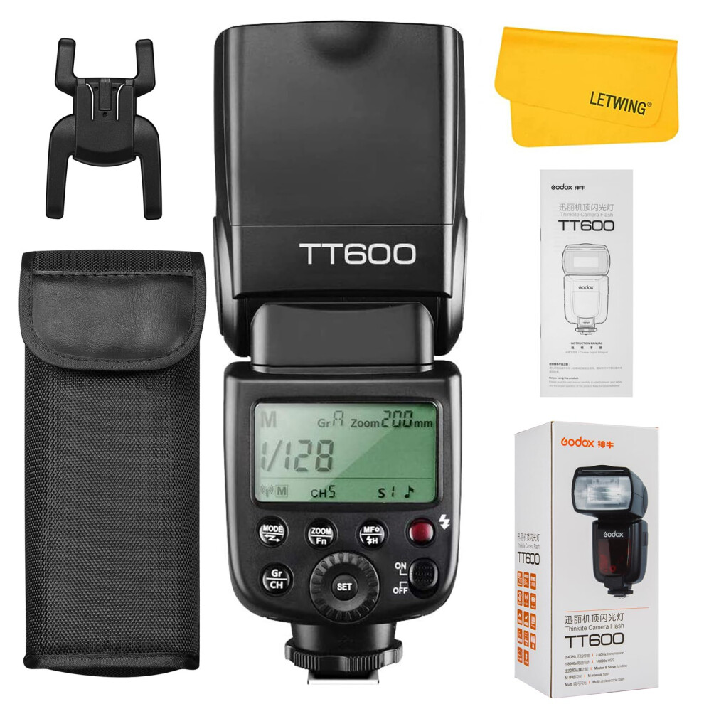Godox Tt600 2.4G Wireless Flash Speedlite Master/Slave Flash With Built-In Trigger System Compatible For Canon Nikon Pentax Olympus Fujifilm Panasoni