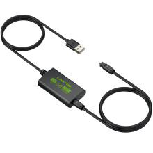 LiNKFOR USB to Optical Audio Adapter for PC, USB-A to SPDIF Digital Audio Converter with 96kHz Hi-Res Sound, Plug & Play with 2m Cables for Soundbar,