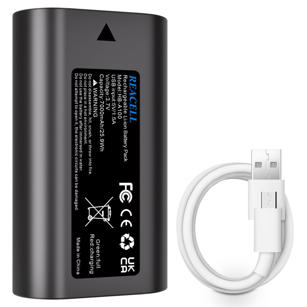 Reacell 7000Mah Battery Pack, Compatible For Tapo A100 Cameras & Video Doorbells, Backup Battery Long-Lasting, Quick-Release, Easy To Install And Rem 5003262853082