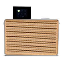 Pure Evoke Play portable Music System for indoor and outdoor (DAB+/FM radio, internet radio, Spotify Connect, Bluetooth) Special Edition White/Wood