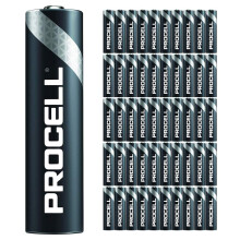 50 Pack - Duracell Procell AAA Batteries | 1.5V Industrial Power Alkaline Battery | Home or Office Use | Car Air Freshener Promo Pack | Reliable Long