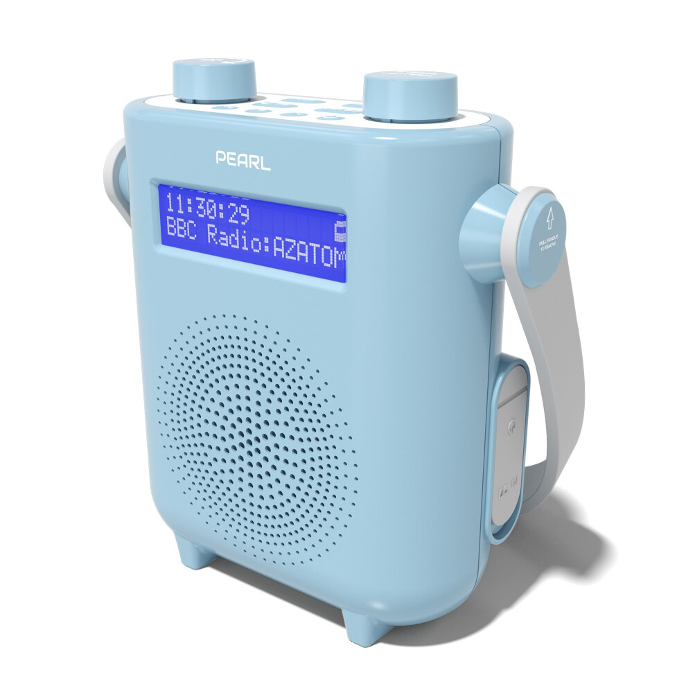 Photos - Radio / Clock AZATOM DAB/DAB+ & FM Digital Shower Radio | Bluetooth | IPX5 Water Resistant Technology | Rechargeable Battery | Perfect for Home, 