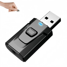 USB Bluetooth Transmitter and Receiver, 5.0 Bluetooth Adapter, USB Extender & Multiport Function, Clear Sound Quality Plug and Play, US/B Extender, M