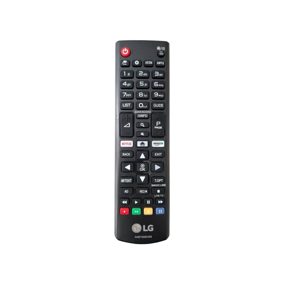 Lg Genuine Akb75095308 Remote Control For Tv 32Lj610v 43Uj634v 49Uj634v 55Uj634v 65Uj634v 43Uj6309 49Uj6309 60Uj6309