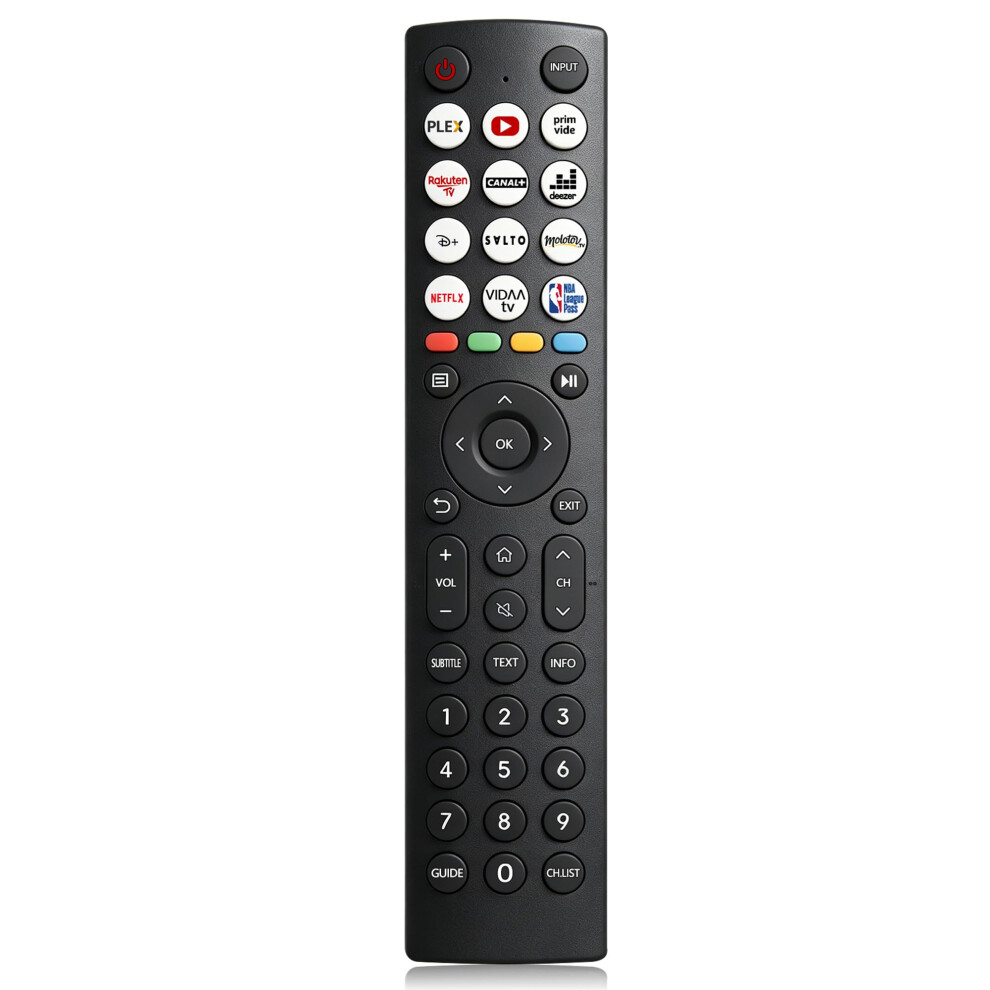Myhgrc Replacement Hisense Tv Remote Control For Hisense Vidaa Universal Smart Tvs 43A7300f 50A7300f 65A7300ftuk, No Setup Required 5004433641842