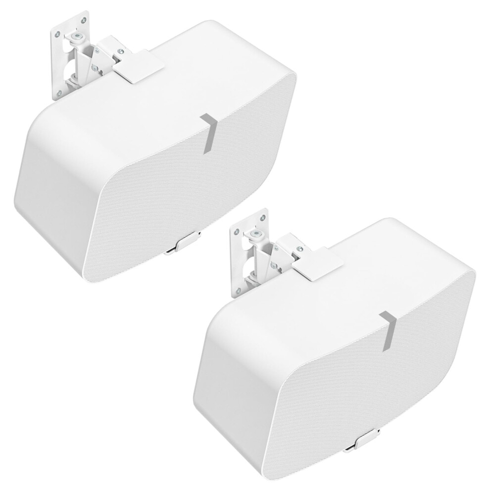 Notiela Pair Of Heavy Duty Speaker Wall Bracket For Sonos Five & Sonos Play 5 Wall Mount With Tilt & Swivel Adjustment For Sonos Play 5, Sonos Five W 5004276451554