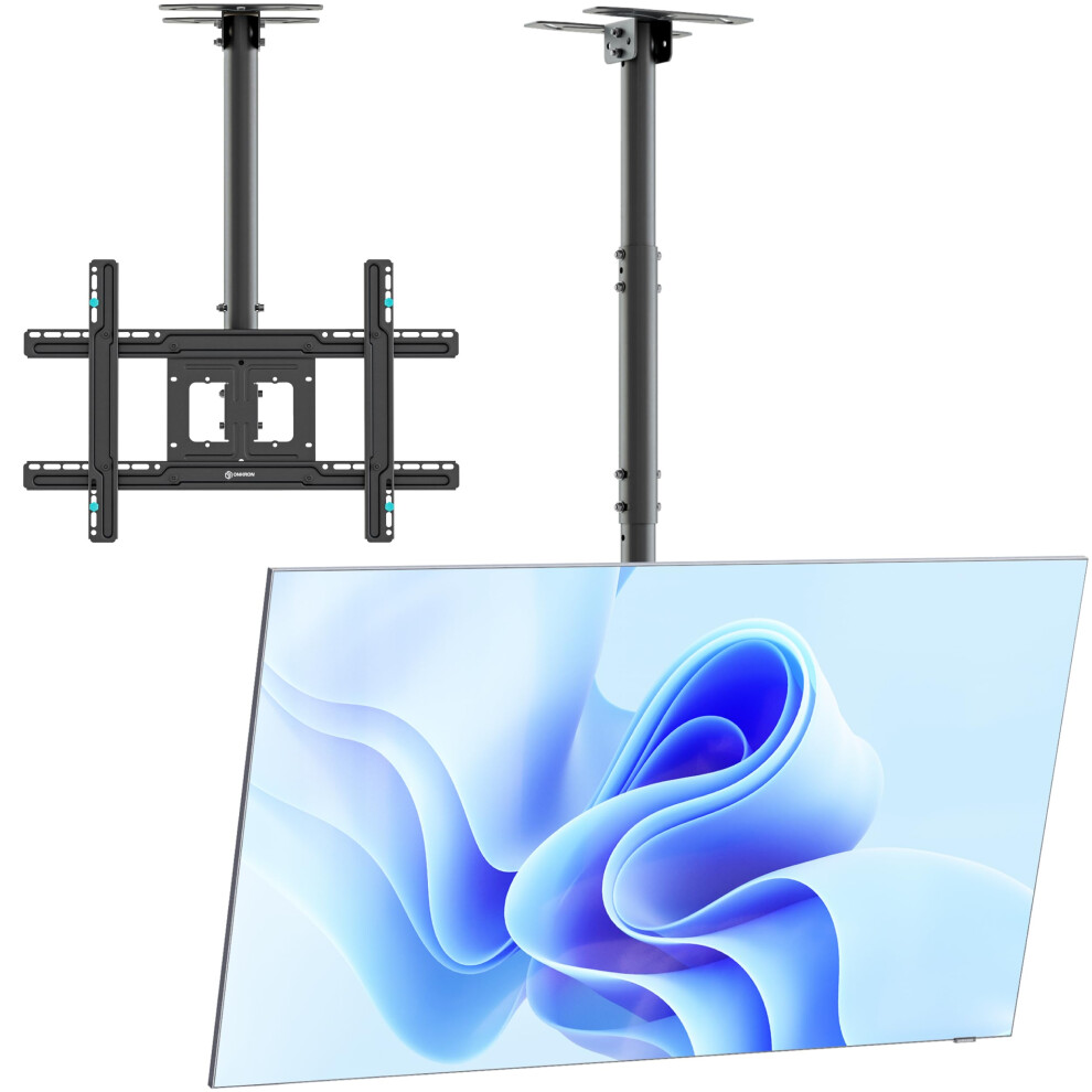 Onkron Ceiling Mount For Television 32-80 Inch, Ceiling And Tv Wall Mount Up To 68,2 Kg, Height Adjustable Television Bracket Vesa 100X100-600X400, C 5005570455262